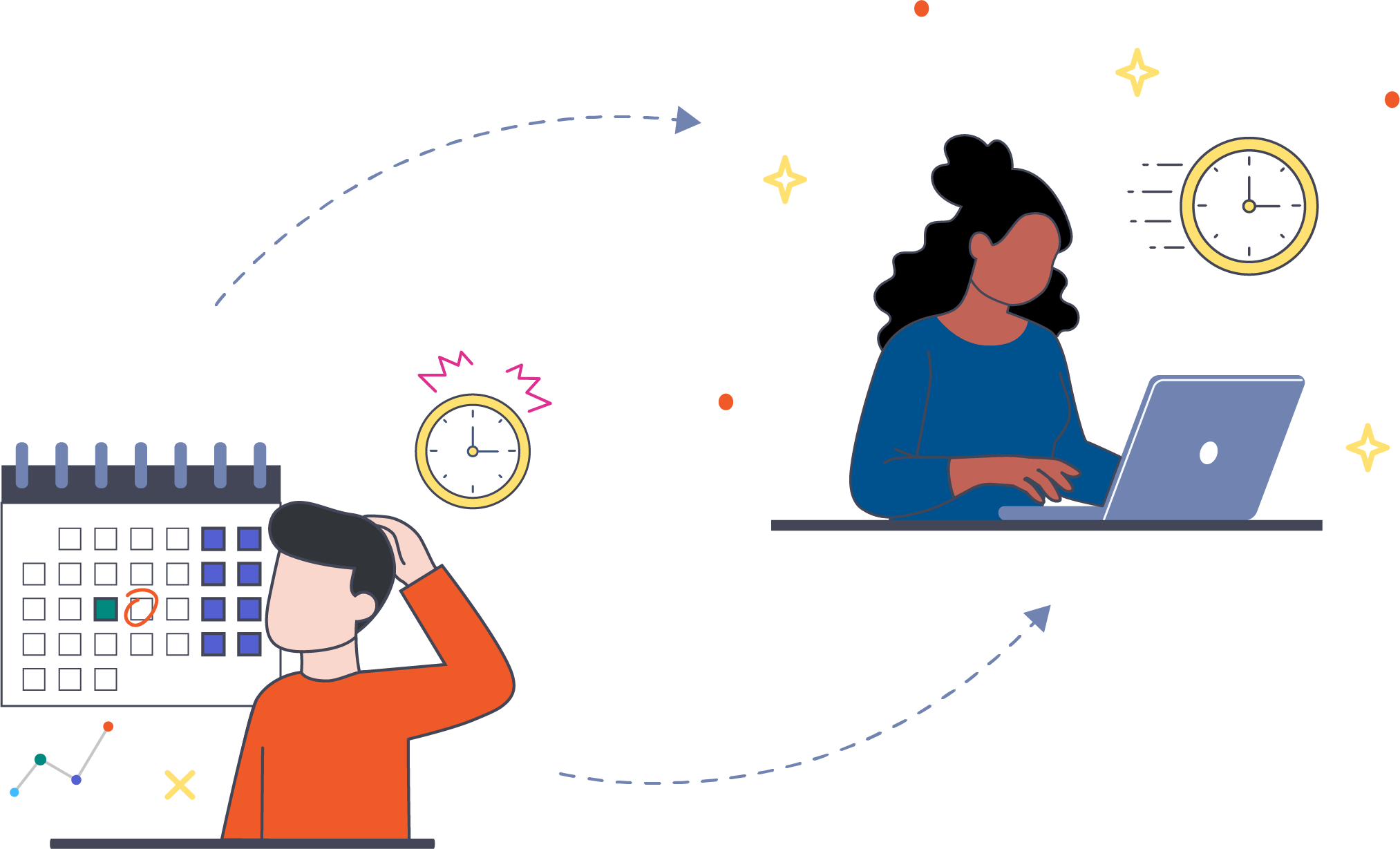 illustration of embrace the push paradigm