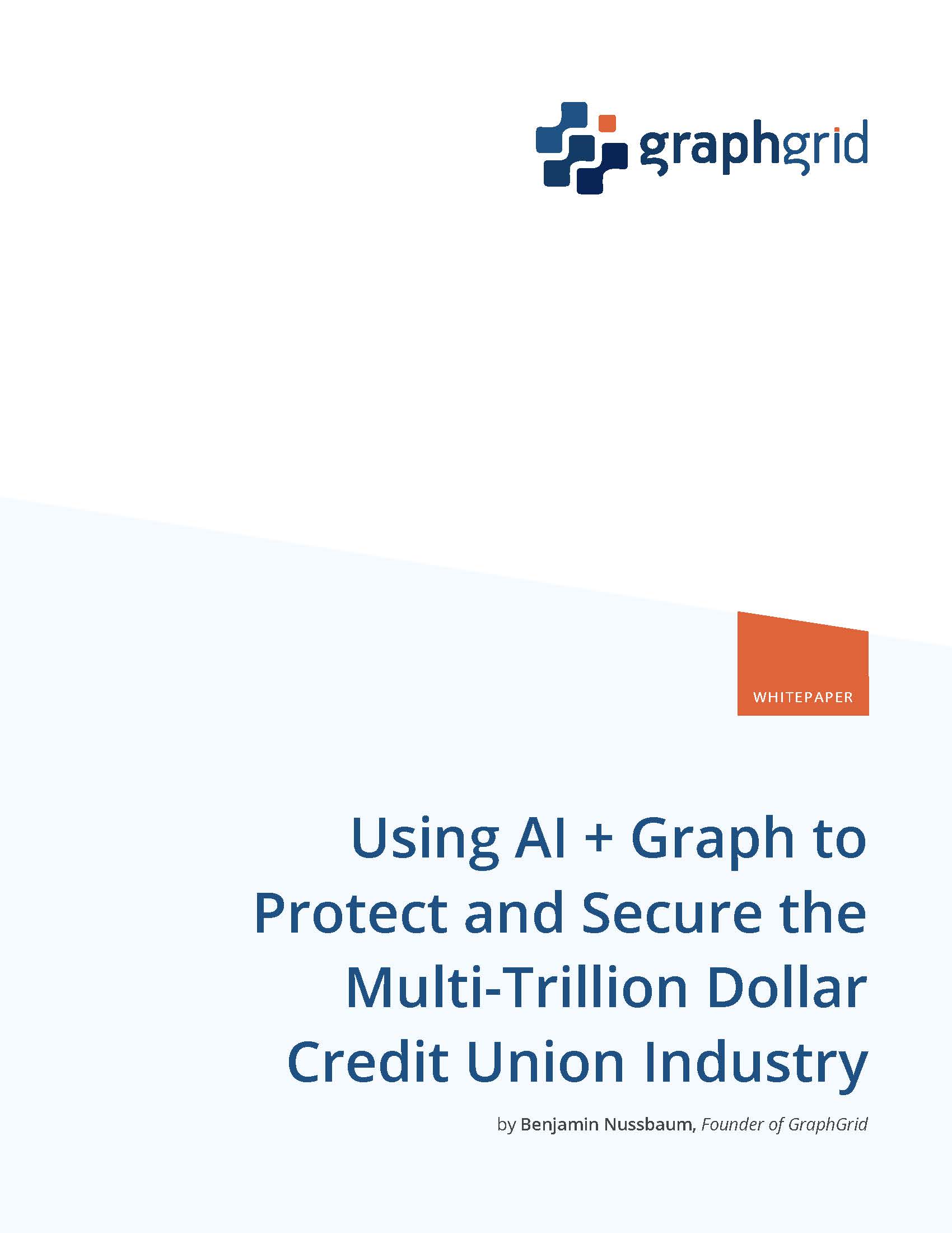 Using AI + Graph to Protect and Secure the Multi-Trillion Dollar Credit Union Industry — whitepaper cover